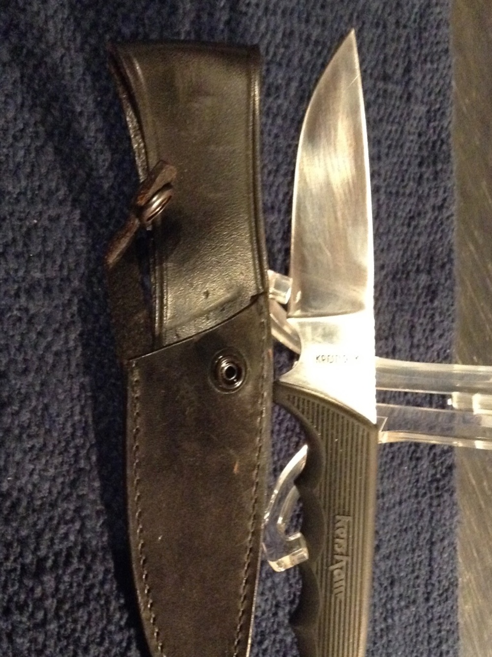 Vintage Kershaw Knife Model 1034TF With Sheath - Made in Japan